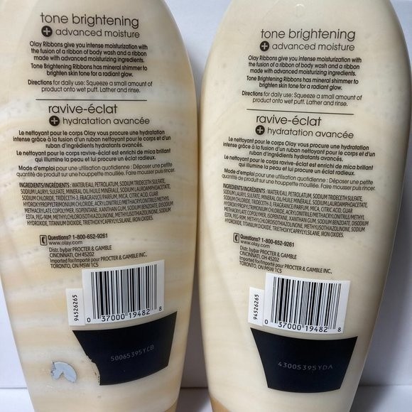 Olay Advanced Ribbons Tone Brightening Body Wash DISCONTINUED 2 Bottles - Picture 13 of 14